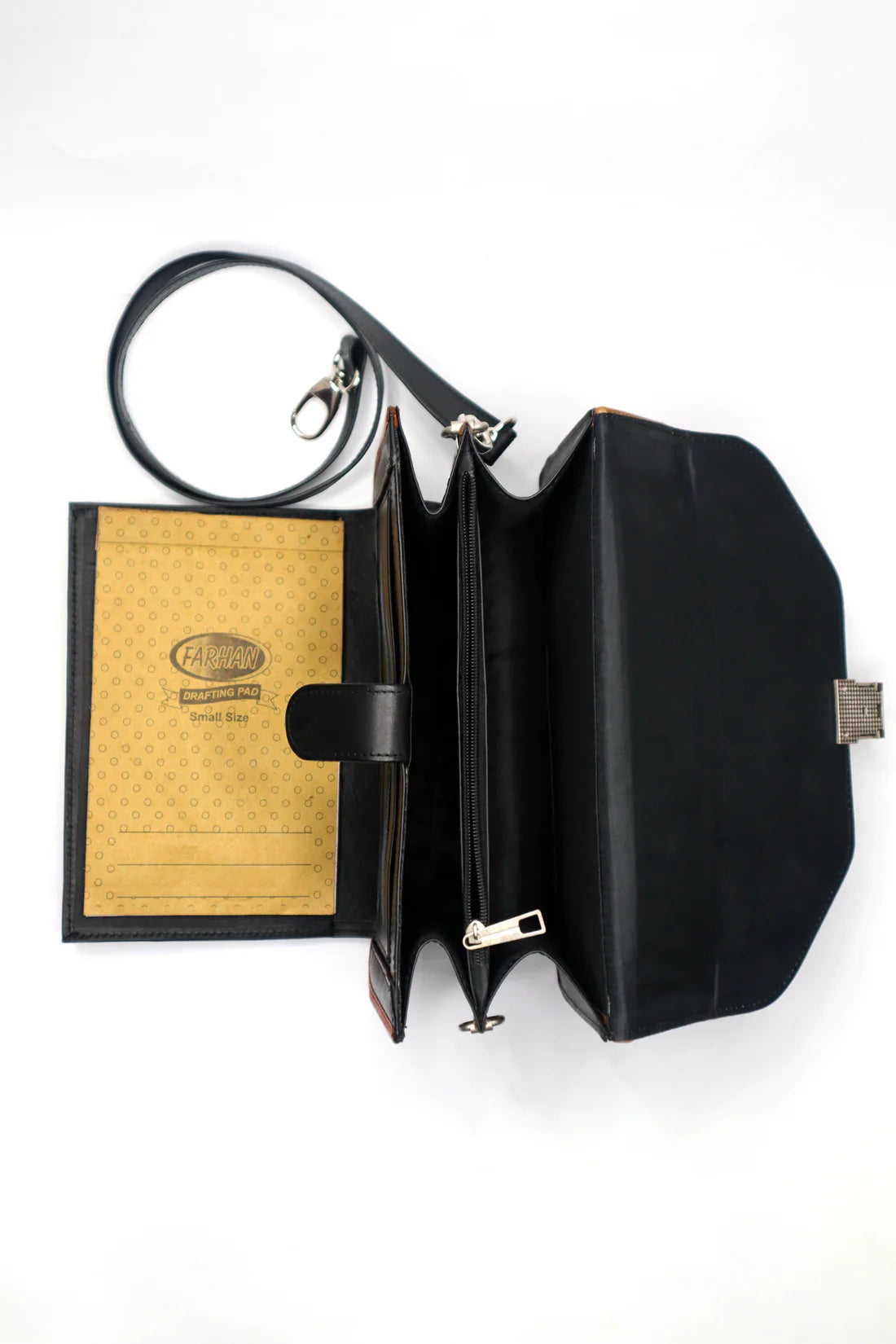 Elegant Quilted Leather Handbag – Stylish Shoulder Bag for Women (Black & Brown)